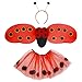 Widmann 8222L - Verkleidungsset Marienkäfer, Tutu, Flügel, Antennen, Karneval, Mottoparty