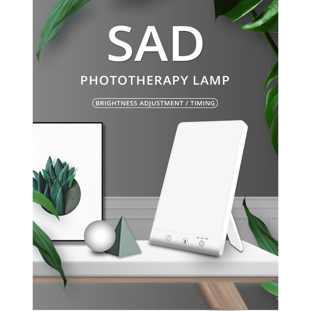 MARKELL LáMpara de Terapia de Luz SAD Light LED Happy Mood Light Touch Luz Regulable, Sin UV, FuncióN de Temporizador, para el Hogar/De Viaje