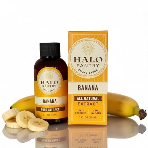 Natural PURE BANANA Extract by HALO PANTRY (2oz bottle) |
