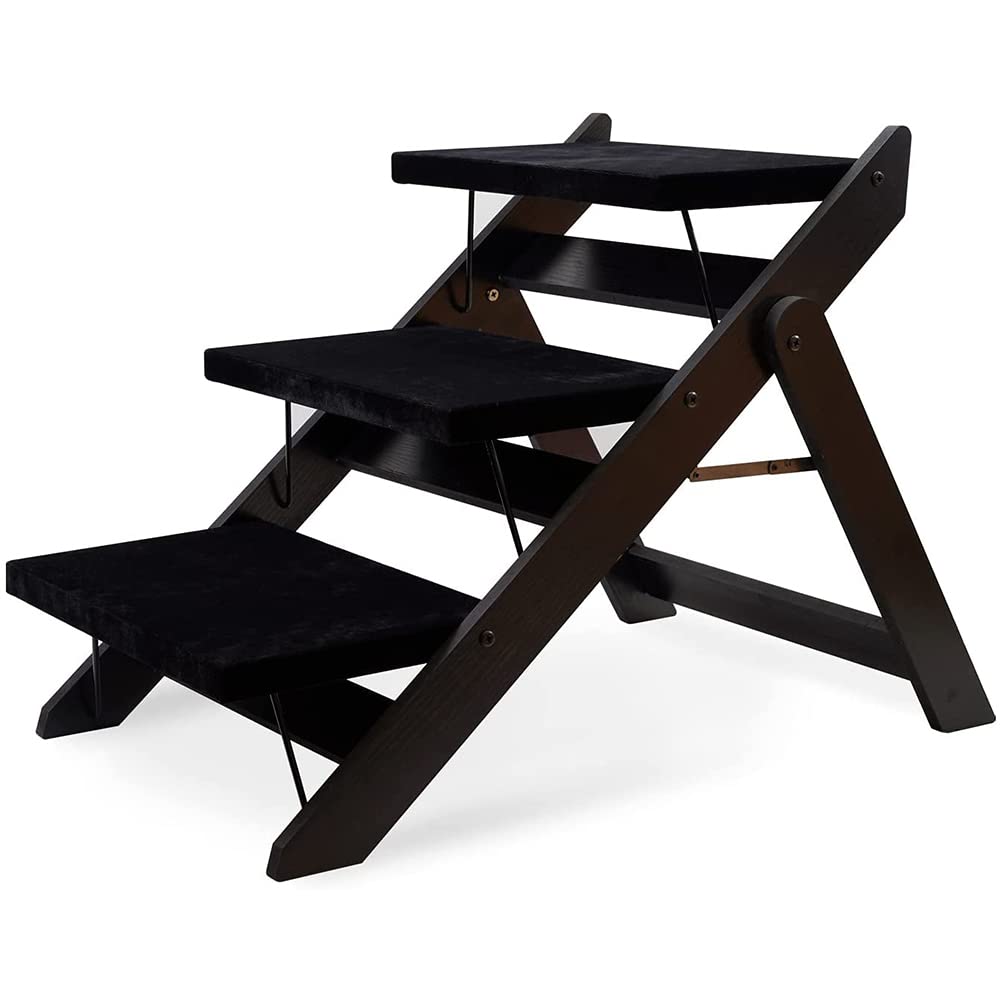 JW-YZJW Rampa Plegable portátil de escaleras de Mascotas, Superficie Blanda Antideslizante, soporta hasta 40 kg, escaleras para Mascotas para Perros, Gatos, Camas Altas, sofá,B