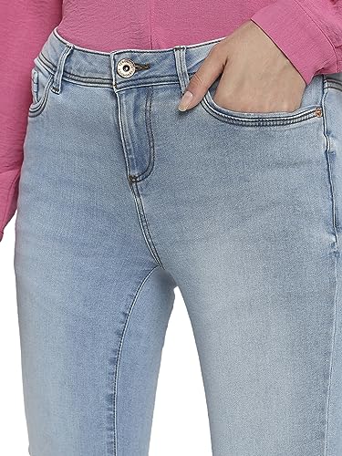 Image of VERO Moda Women High Rise Skinny Fit Light Fade Stretchable Jeans