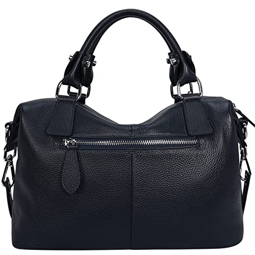 Image of HESHE Womens Genuine Leather Purse Satchel Tote Bags Ladies Real Leather Bags Crossbody Handbags
