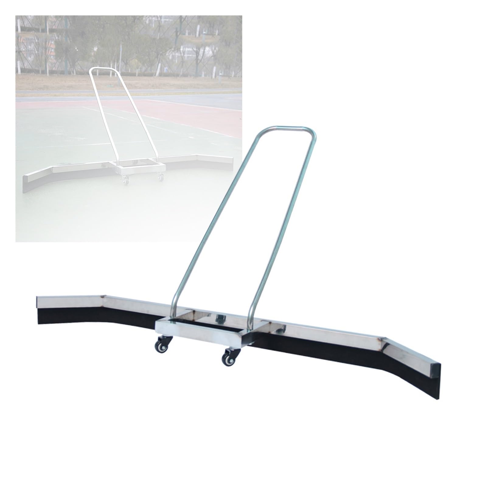 Lavavetri ad acqua resistente per superfici sportive interne ed esterne, scopa in gomma EVA per campi da tennis professionali
