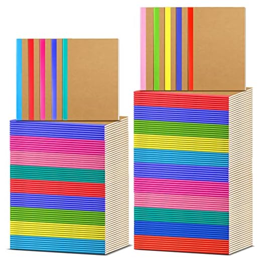 150 Pack A5 Kraft Notebooks 60 Pages Soft Cover Composition Notebooks Bulk Ruled Lined Travel Journals for Travelers, Students, Classroom, Home, Office, School Supplies, 5.8 x 8.3 Inches (Colorful)