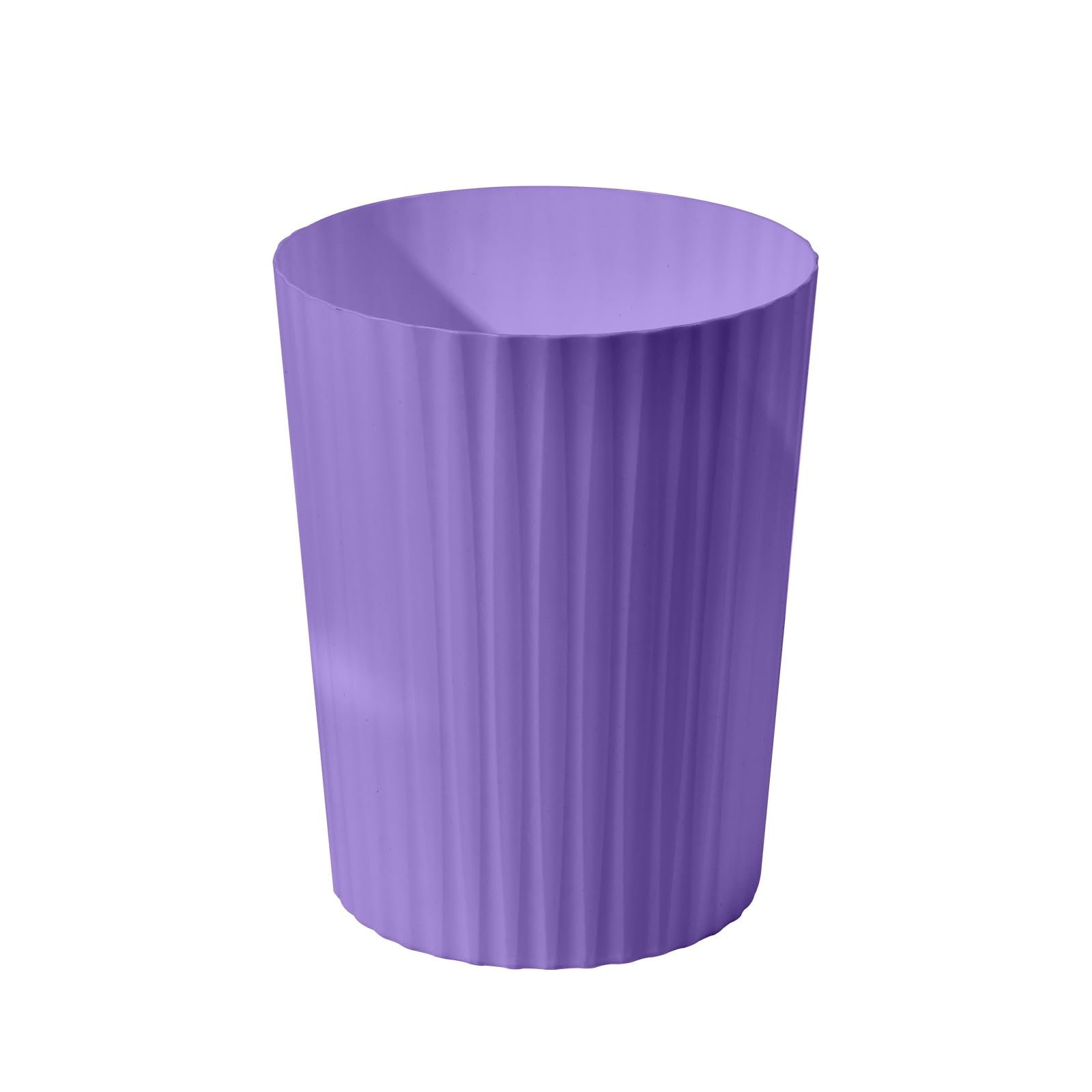 Trash Can - Small Waste basketbin - 2 Gallon- for Office Home Bathroom Kitchen - Purple
