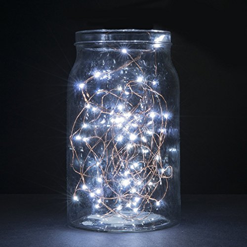Oak Leaf Twinkle Lights, 6 Set of 30 LED Micro String Lights Battery Operated Fairy Lights, Copper Wire, Cool White, 9.8 Feet, for DIY Wedding Home Bedroom Party - Thumbnail 4