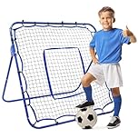 Winthai Soccer Rebounder Net, 4 x 4 ft Soccer Practice and Training Equipment for Kids,Teens & Adults, Portable Baseball Softball Rebounder for Control Passing Practic