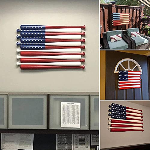 RYGHEWE Baseball Sculpture,Art Baseball Flag Home Decor Statue Handmade Crafts for Living Room Bedroom Office Indoor Outdoor Decorations,Birthday Day Gift - (11.8 L x 7.8 W inch) - Thumbnail 5