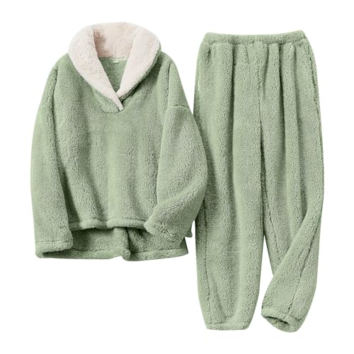 BOSECETA Conjunto de pijama fofo para mulheres, macio, confortáve...