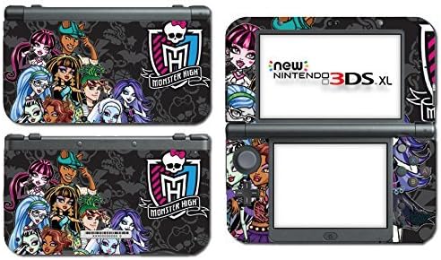 Monster High School New Ghoul Spirit Rule Haunted Doll Frankie Stein Draculaura Cleo de Nile Video Game Vinyl Decal Skin Sticker Cover for the New Nintendo 3DS XL LL 2015 System Console by Vinyl Skin Designs