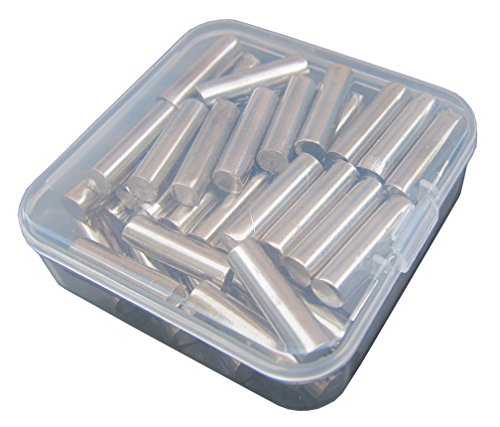 1/4-Inch Straight Rod Shelf Rests 60Piece Set, Furniture Cabinet Closet Shelf Pins, Dowel Pins in Storage Box, 60-Pack (Nickel)