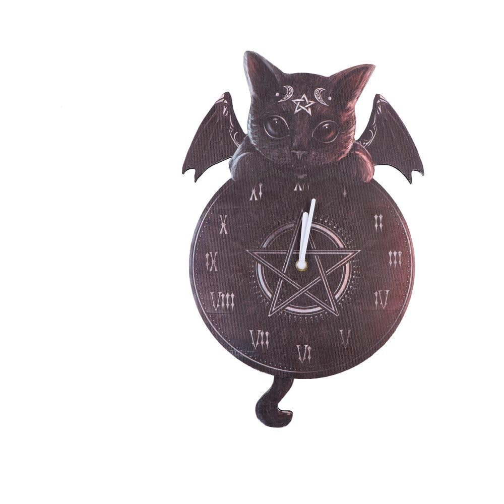 Nemesis Now Cult Cuties Malpuss Wall Hanging Clock with Swinging Tail - IN STOCK