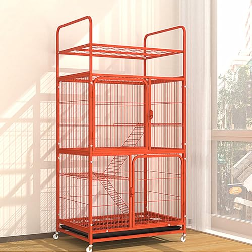 Enclos pour chat orange : la solution pour gérer l'espace et le rangement - 2