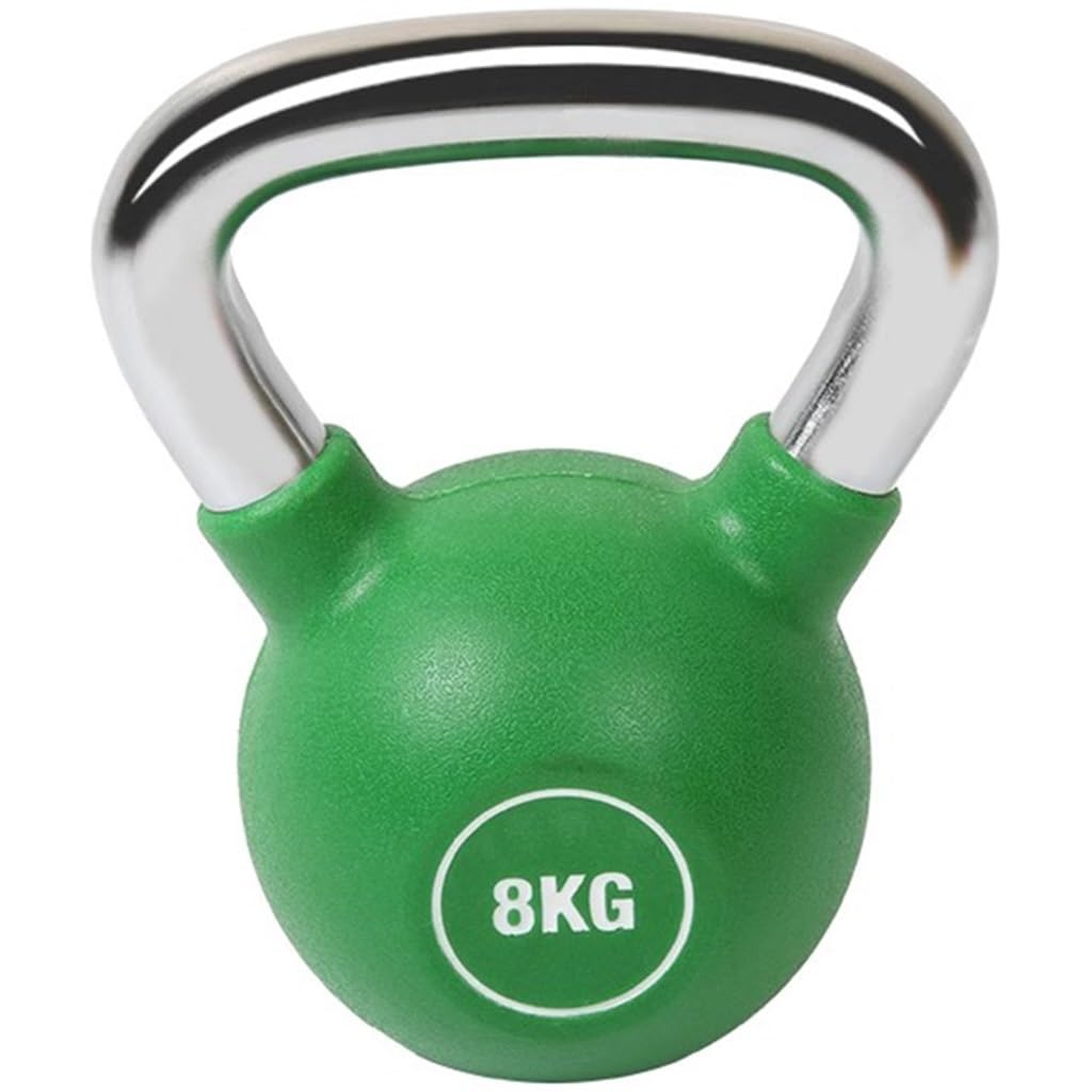 Kettlebell-Gewichte Professionelles Training Im Fitnessstudio Kugelhantel, Hantel Für Das Bauchmuskeltraining Für Männer, Galvanisierter Griff, Schwingen/Kniebeugen(Green-8kg)