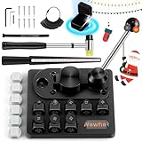 Newhai Upgraded Ring Bending Tool Ring Bender Machine for Jewelry Making Multi-Functional Ring Making Kit with Nylon Dies