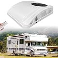 Camper 12V Rooftop AC Unit RV Air Conditioner, 12 Volt A/C Unit Low-Noise, Cooling-Only for Van, Truck, Travel Trailer, Motorhome
