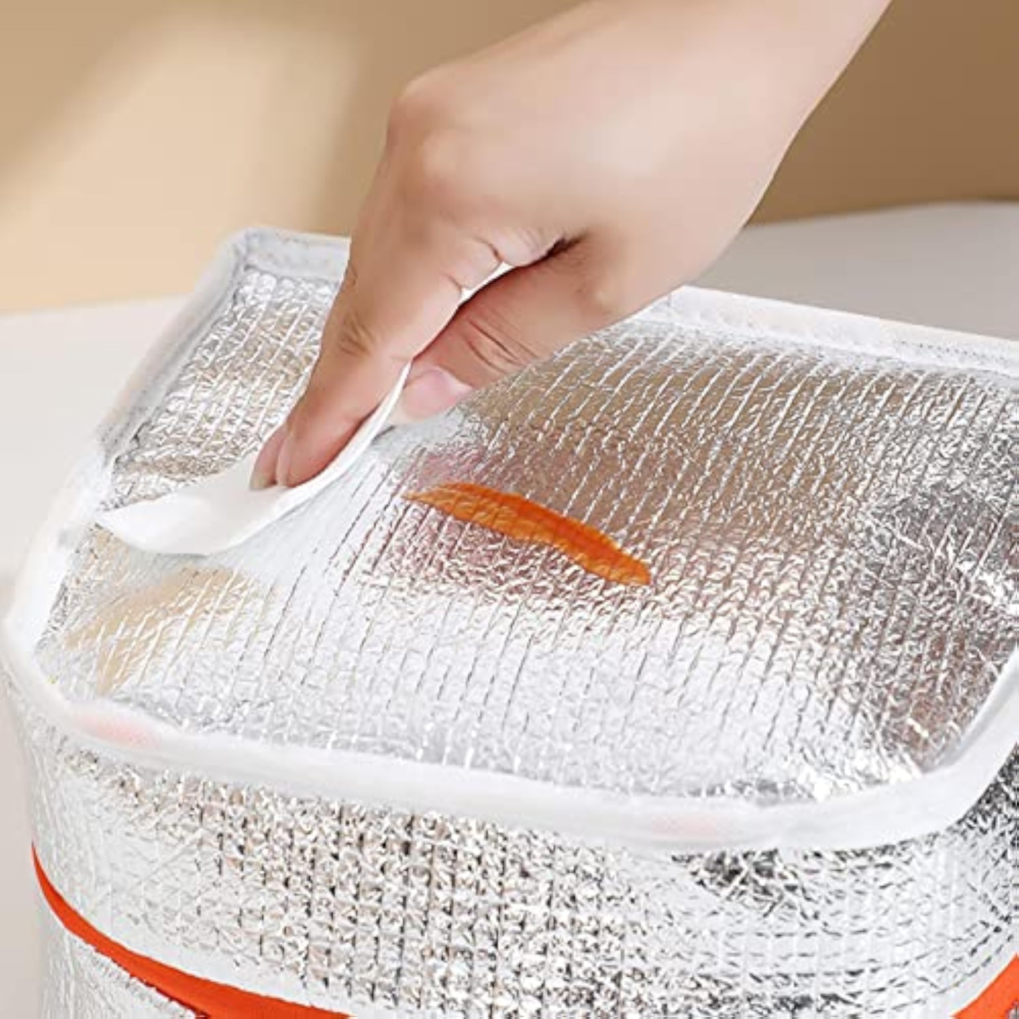 Portable Large Insulated Lunch Bag, Reusable