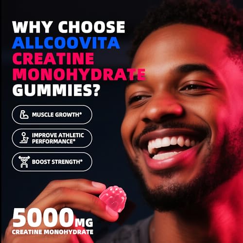 Image of NSF Certified Creatine Gummy 5g - Creatine Monohydrate Gummies for Men & Women. Boost Focus,Strength, and Endurance, Anti-Melting Formula, Vegan, Gluten-Free, Non-GMO,(Raspberry & Blueberry 135 ct)