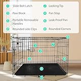 Holywarm Dog Crate Metal Dog Cage, 36 inch Medium Dog Crate Foldable Pet Cage with Leak-Proof and Removable Tray, Easy to Clean (91cm L x 56cm W x 61cm H) - Image 6