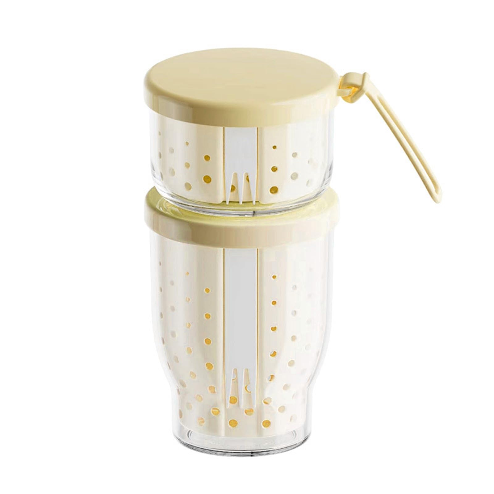 Kaeltsyn Multifunctional Meal Preps Cup with Leak Proof Lid and Strainer Perfect for Hydrating Fruits Yogurts and Light Snacks on Moving Portable Salad Recyclable Treat