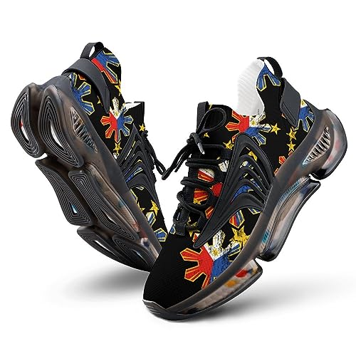 Stars Philippines Flag Men's Running Shoes Walking Sneakers for Women Athletic Lightweight Breathable Shoes
