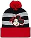 Disney Boys' Mickey Mouse, Car Lightning McQueen Winter Hat & Mittens or Gloves Set (Toddler/Little Boys), Size Age 2-4, Mickey Mittens Set - Red