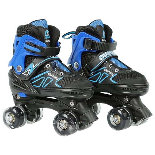 Homewell - Patines para niños, patines de 4 ruedas para niños y niñas, rodillo para niños y niñas, mejores regalos para niños (sin rueda Flash)