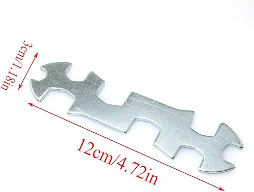 Miniatura 3 de 2 unids acero galvanizado multi-agujero bicicleta ciclo bicicleta montaña bicicleta llave portátil multifuncional reparación herramienta