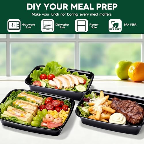 21% Off Glotoch 50-Pack BPA-Free Meal Prep Containers - Image 2