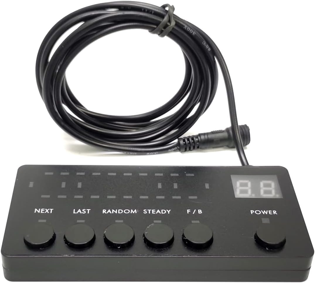 Rampe Lumineuse d’Avertissement LED Extra Plate 12V 24V 126W Orange/Ambre + Module de Commande 16 Modes d'Éclairage Balise Stroboscopique Gyrophare Flash Véhicule de Dépannage Escort ECE R65, R10