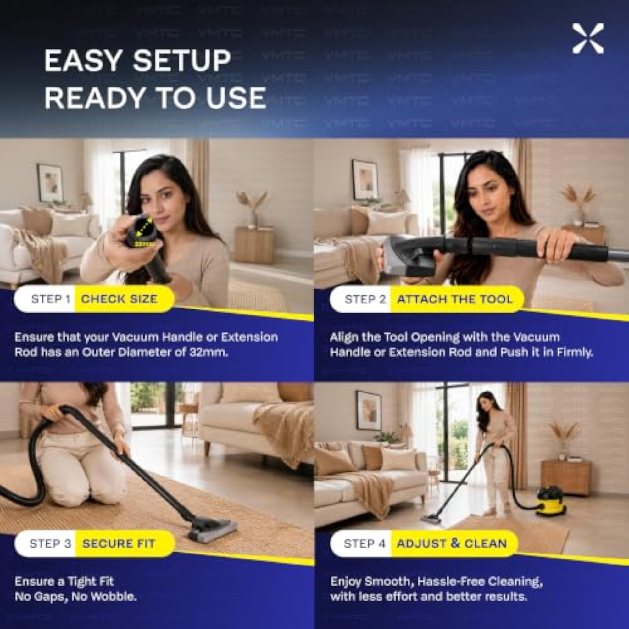 Long Crevice Nozzle Vacuum Cleaner Accessory