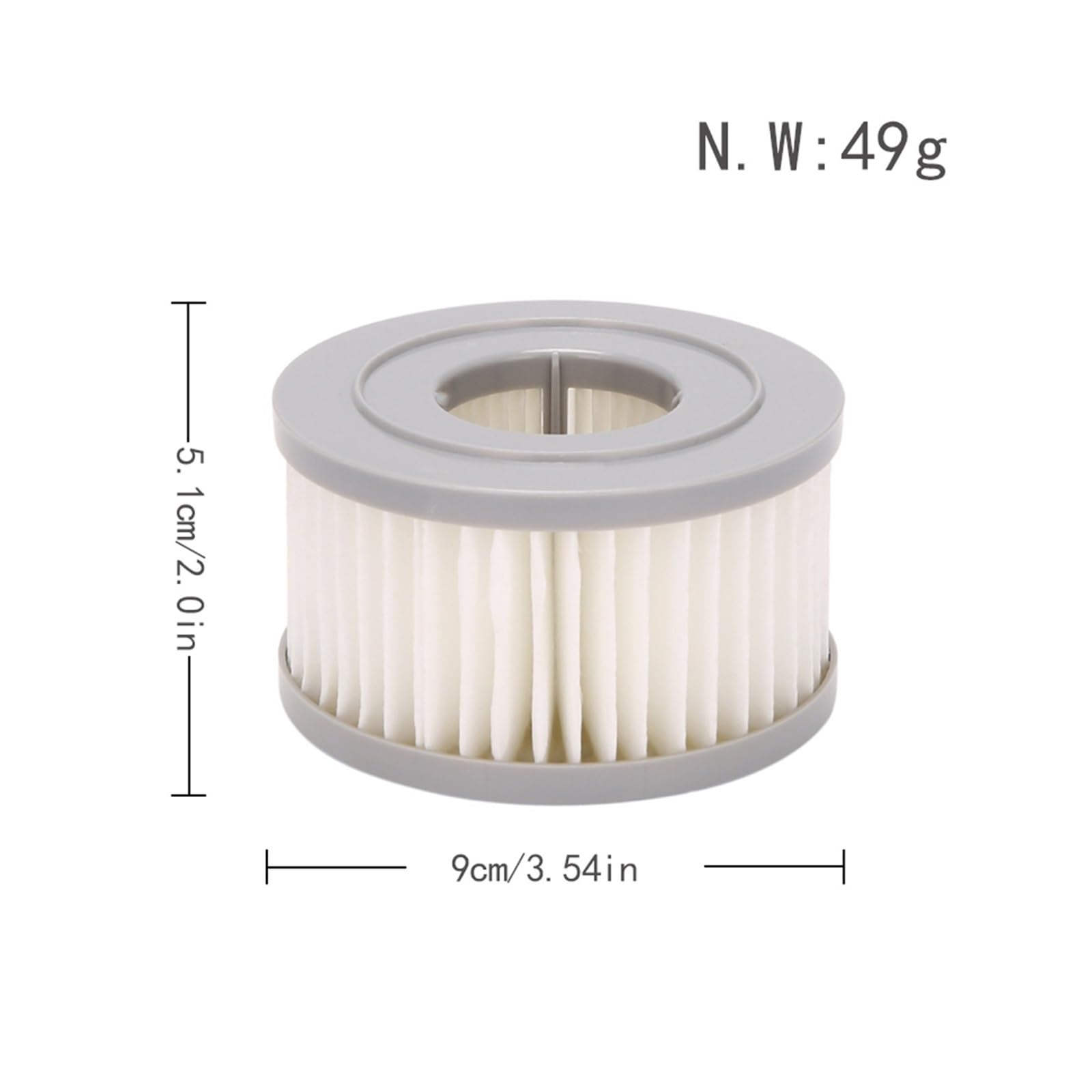 Filtro HEPA, accesorios for aspiradoras inalámbricas de mano, elementos filtrantes, Compatible con JIMMY,JV85/JV85 Pro/H9 PRO A6/A7/A8(6pcs)