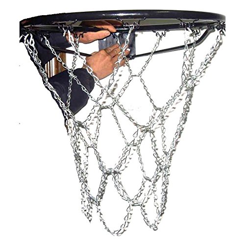 Preisvergleich Produktbild Metall Basketballnetz Metallbasketballnetz verzinkt Metallnetz Kettennetz
