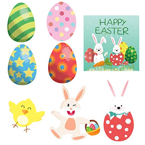 Easter Yard Stake Signs Easter Outdoor Decorations Easter Egg Bunny Garden Decor