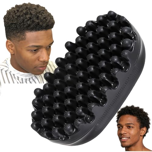 Curling Brush Hair Sponge Afro Hair Brush - Portable Silicone Curl Sponge Hair for Curls Essential Dreadlocks Hair Products for Curly HairStyling
