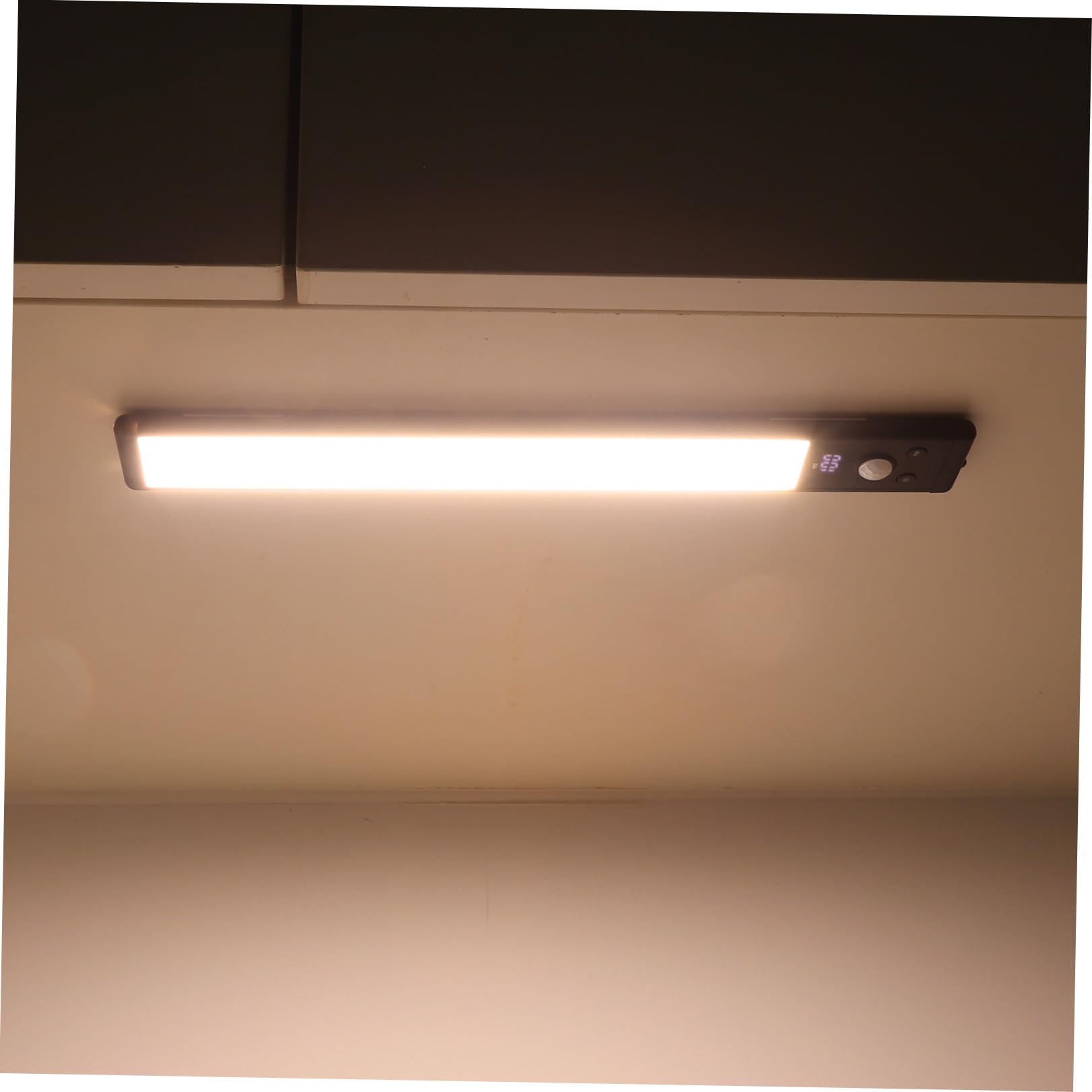 Yardwe 4 Pezzi Luci LED Sensore di Movimento Nero per Sottopensili Cucina e Scale, Design Compatto in Lega di Alluminio e Plastico Ampia Copertura Illuminante