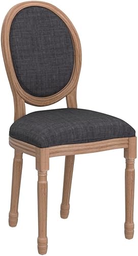 Miniatura 110 de Kiztir Juego de 2 sillas de comedor de ratán, sillas de comedor francesas de mediados de siglo, sillas de comedor de granja con respaldo alto para