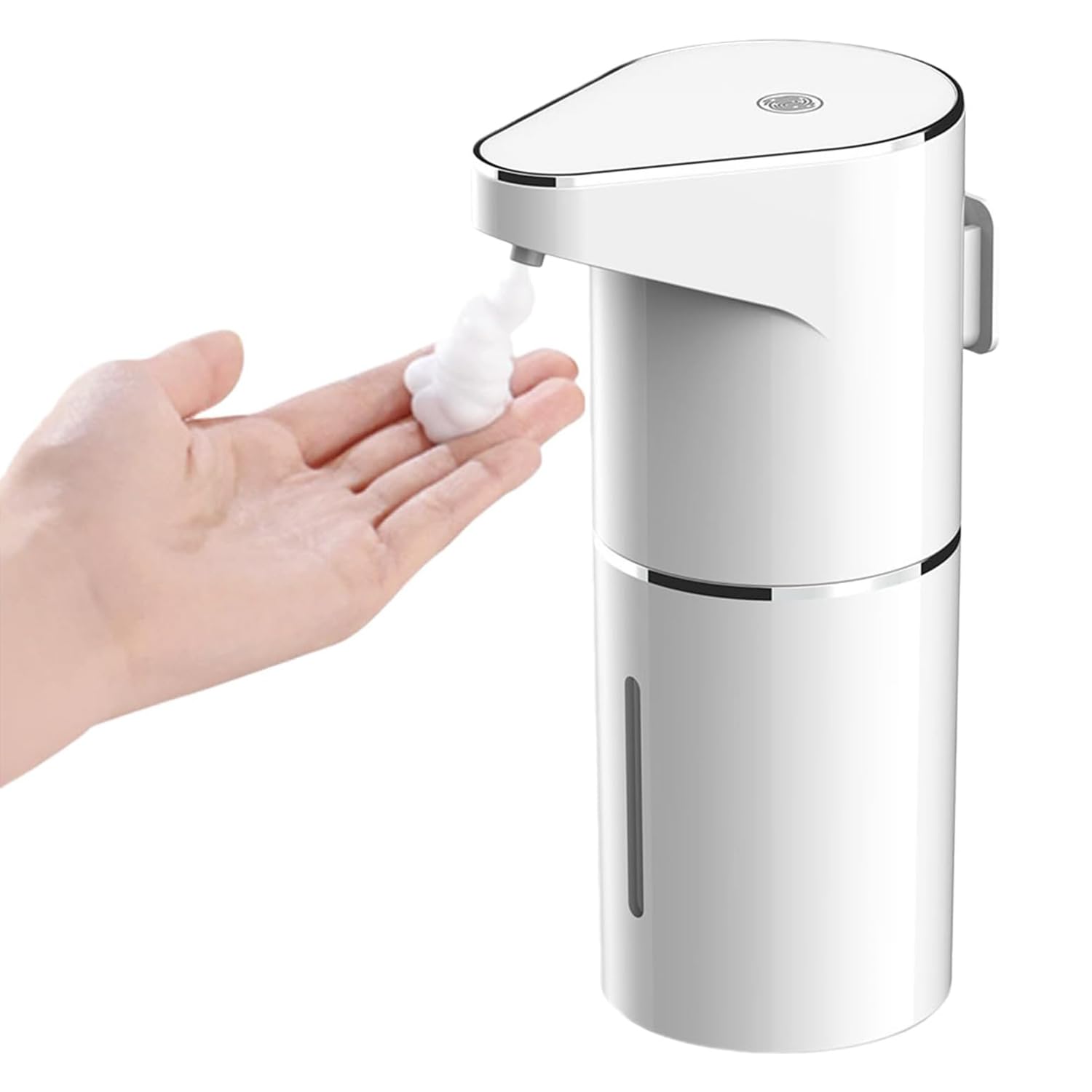 Photo 1 of Automatic Sensor-Activated Foam soap Dispenser, 3-Level Adjustable Touchless Smart Hand & Dish Soap Dispenser, USB Rechargeable, 11.84oz/350mL Wall Mounted for Bathroom Kitchen, Restaurant