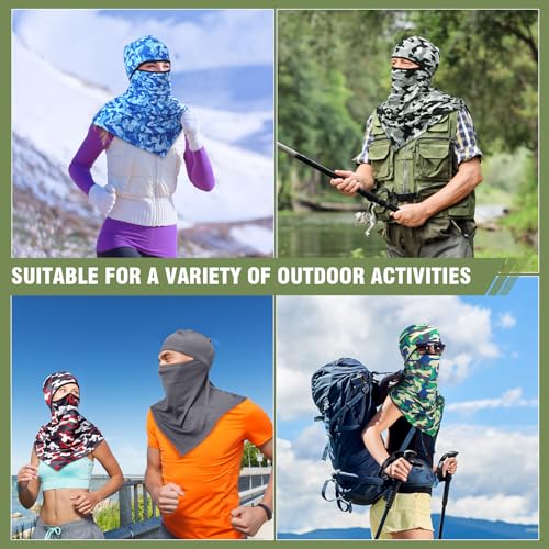 Image of Balaclava Full Face Masks Summer Balaclava Long Face and Neck Cover Breathable Sun Protection for Men Women