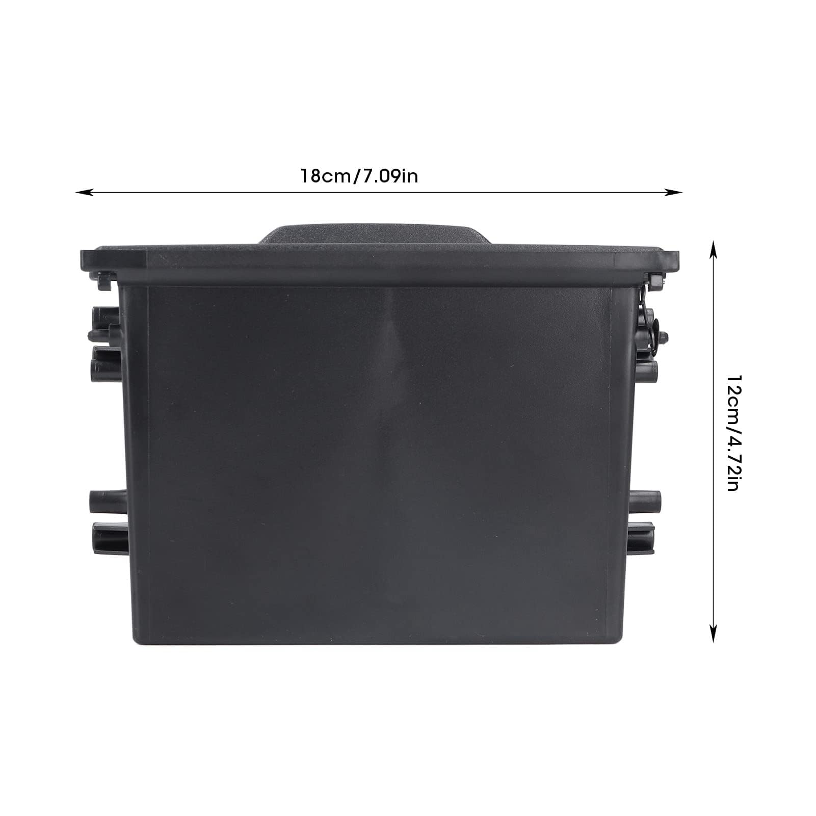 Boîte de Rangement pour Autoradio, 1DIN Premium ABS Multi-applications Noir Organiseur Intérieur Boîte de Rangement Stéréo pour Voiture Remplacement Universel pour Automobile