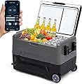 KIMORE Car Refrigerator 12/24Volt DC, Portable Freezer, RV Car Fridge APP Control, 37 Quart -4?-68? Portable Refrigerator for Camping, Outdoor, Travel, Fishing or Home Use