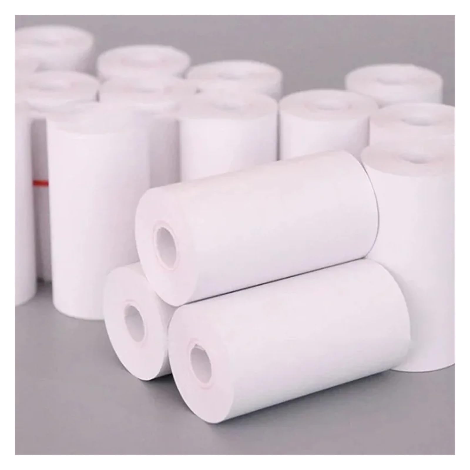 Rolki papieru termicznego, Rolki papieru termicznego 58 mm x 57 25 do drukarek w wielokolorowych opakowaniach zbiorczych(5 Rolls White)