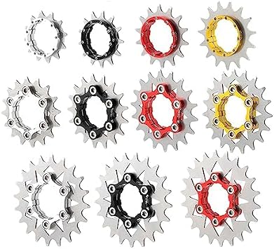 Bike Single Speed Fixie Cassette Conversion Kit | 12T/13T/14T/15T/16T /17T/18T/19T/20T/21T/22T for Fixed Gear/Fixie Bike