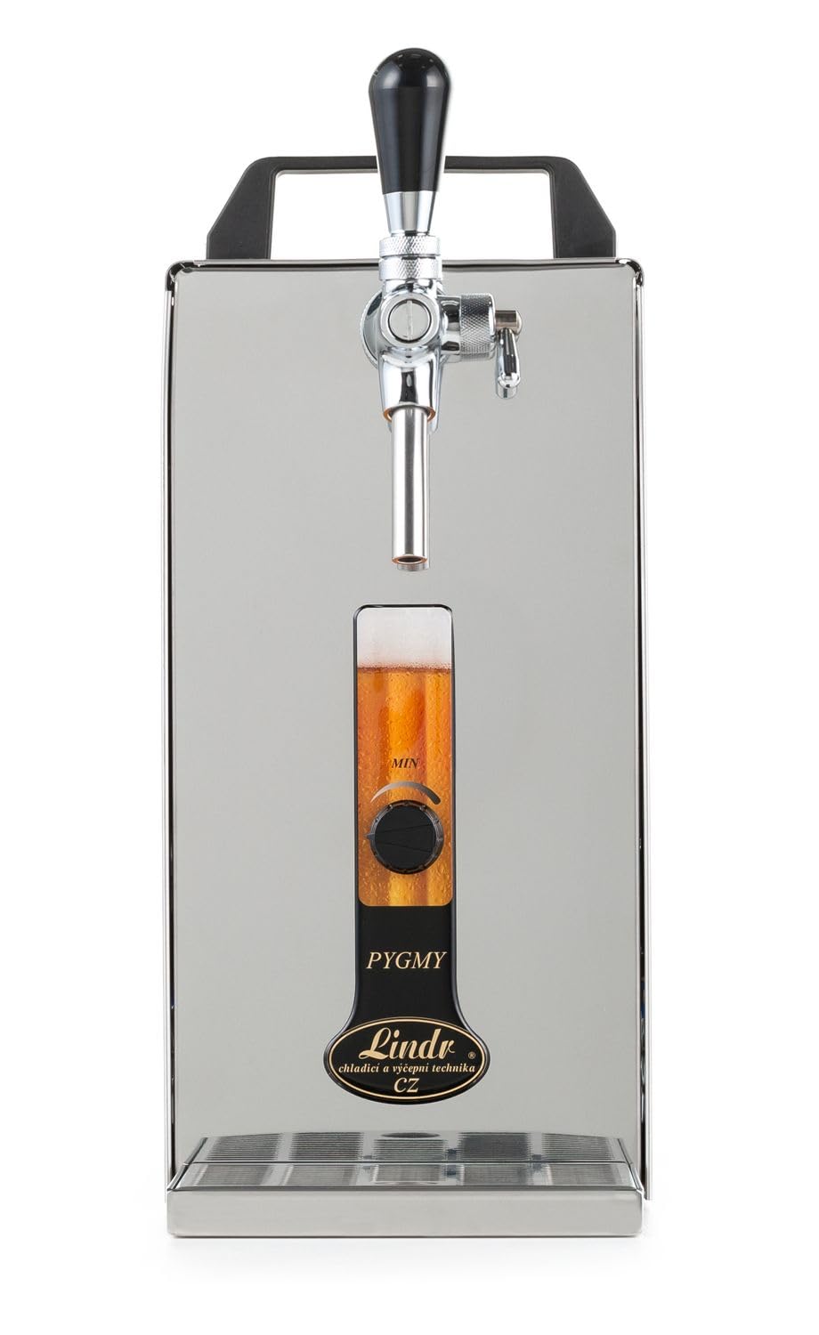 Tireuse à Bière, PYGMY 25/K, avec Compresseur Intégré, Refroidisseur à Sec Monobloc en Acier Inoxydable, Pompe à Bière, 30 litres/h, Green Line