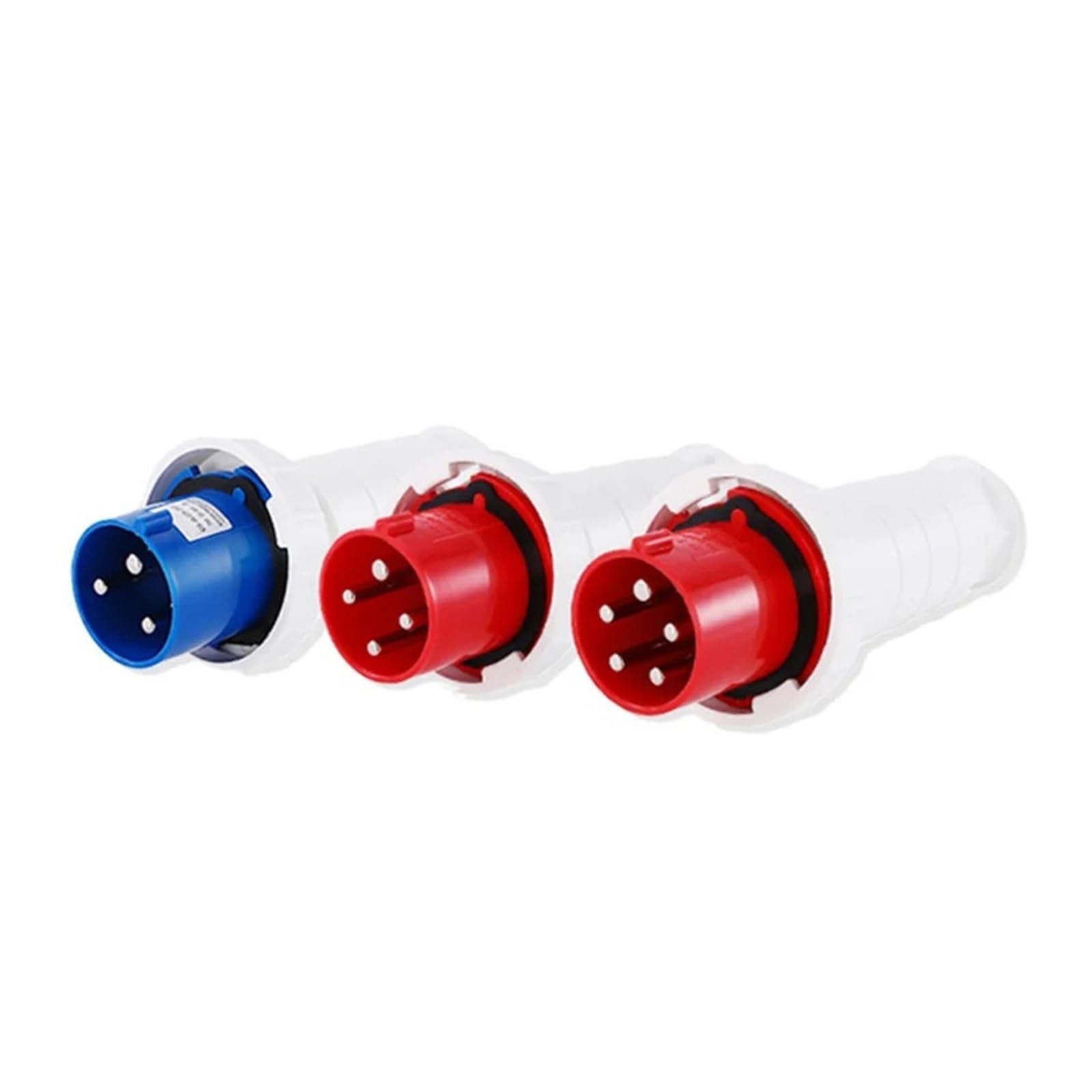 Industrial plug and socket waterproof connector 3PIN 4PIN 5PIN 16A/32A IP44 waterproof electrical connection wall mount socket(125A Plug,10 Pcs,4 Pin)