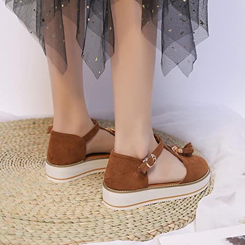 Hvyesh New Platform Sandals For Women 2023 Semi Closed Toe Walking Shoes Spring And Summer Thicken Platform Wrapping Walk Sneakers Anti-Slip Casual Breathable Outdoor Arch Support Sandals #TOP7