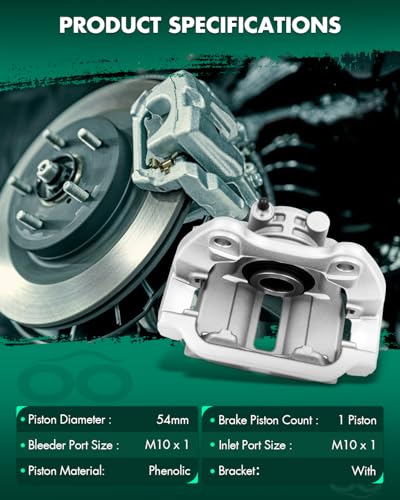 Image of SCITOO 18B4854 Rear Left Disc Brake Caliper w /Bracket For Cadillac For DeVille /For DTS,For Chevy For Silverado 1500 /For Silverado 1500 Classic,For GMC For Sierra 1500 /For Sierra 1500 Classic