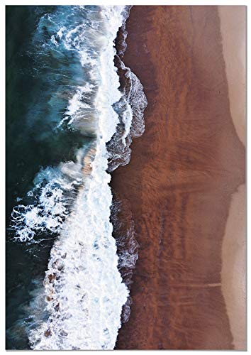 Panorama Póster Vista Aérea Olas Cantabrico 50 x