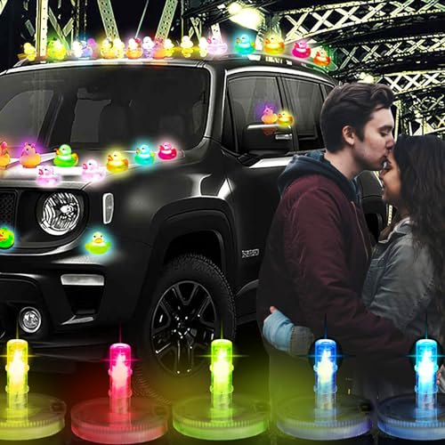 Light Up Rubber Duck Plug, 16 Colors Changing LED Interior Car Light for Jeep Dashboard Universal Fit for Most Vehicles (Excluding Rubber Duck) (20) - Image 4