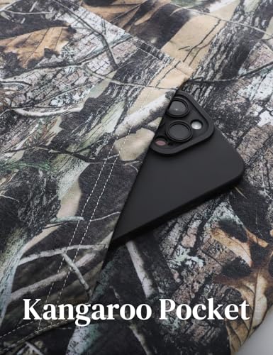 Flygo Camo Hoodie for Girls Boys Maple Leaf Print Hoodies Cute Oversized Hooded Trendy Sweatshirt Kids 5-14 Years4